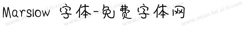 Marslow 字体字体转换
